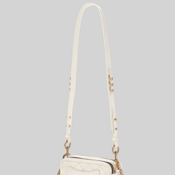 Marc Jacobs Softshot 21 Quilted Crossbody Bag Ivory NWT - Picture 5 of 9